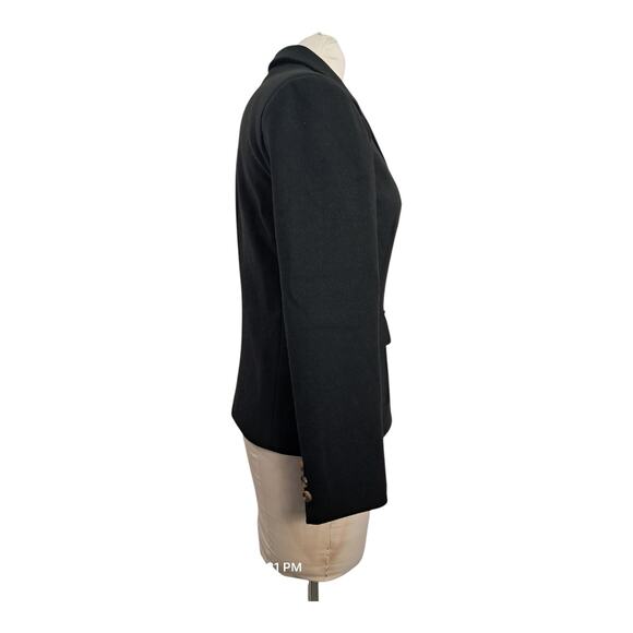 Black Single Breasted Blazer Jacket Size S Soft Tailored Career Dressy - Picture 6 of 8